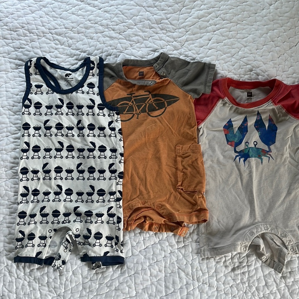 Boys 12-18 summer rompers